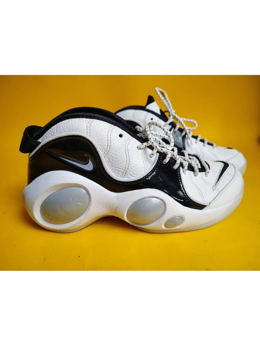 Nike Air Zoom Flight 95 Football Grey Black Patent DV0820-100 Men's Size 9 Used